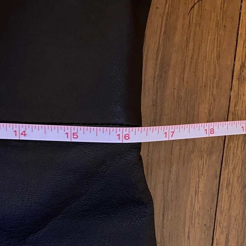 Tanya Collection Black Leather Sleeveless Dress Size M - Picture 11 of 15